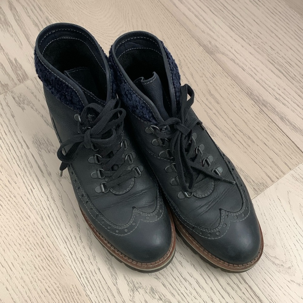 Size 9.5 Black Heeled Boots